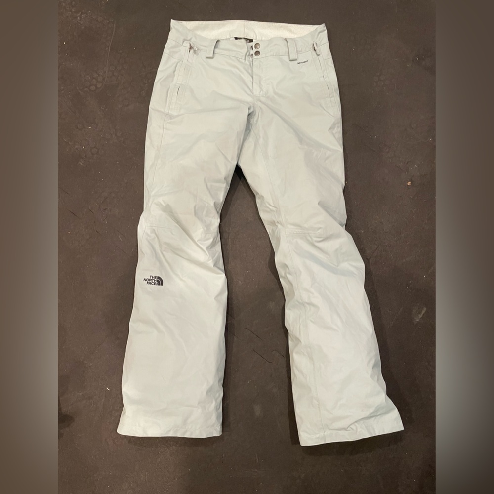 The North Face - womens light blue ski/snowboard pant.  Size MEDIUM.